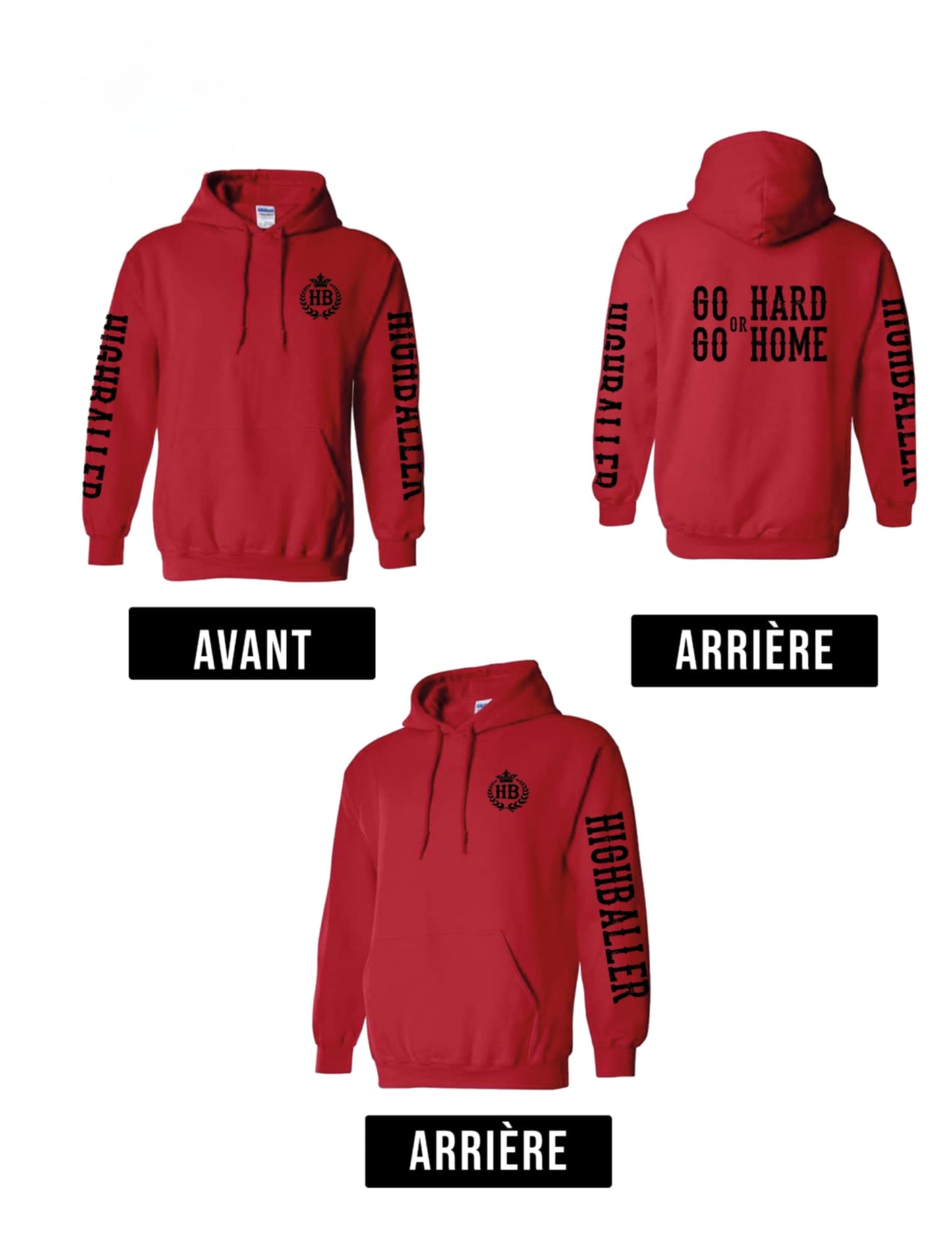 Hoodie signature Rouge&Noir