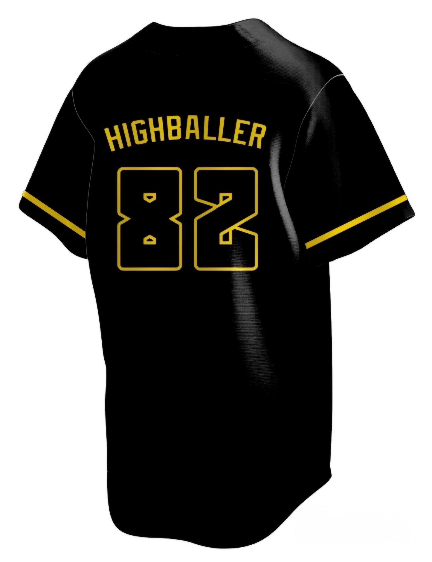 Gold baseball jersey