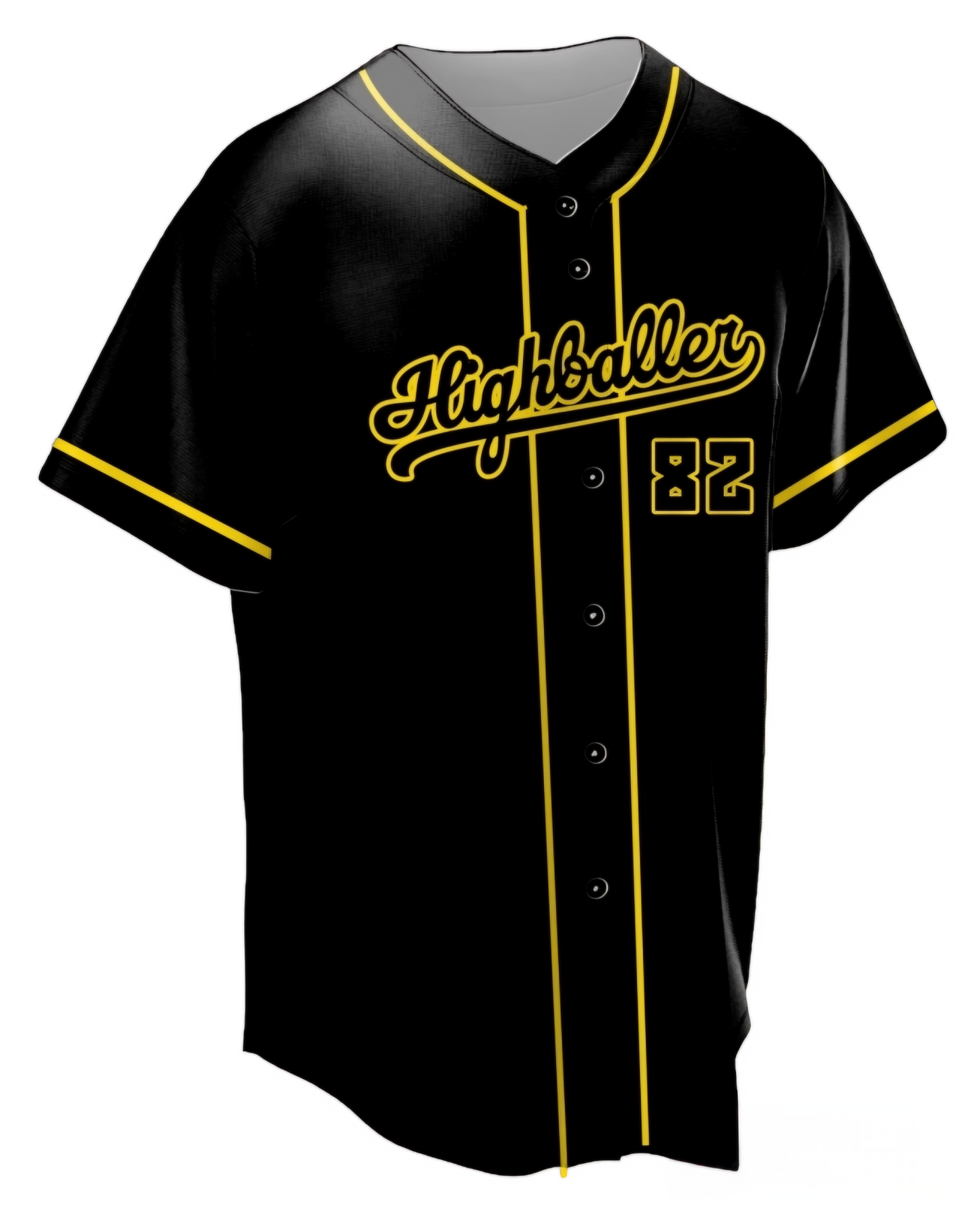 Gold baseball jersey