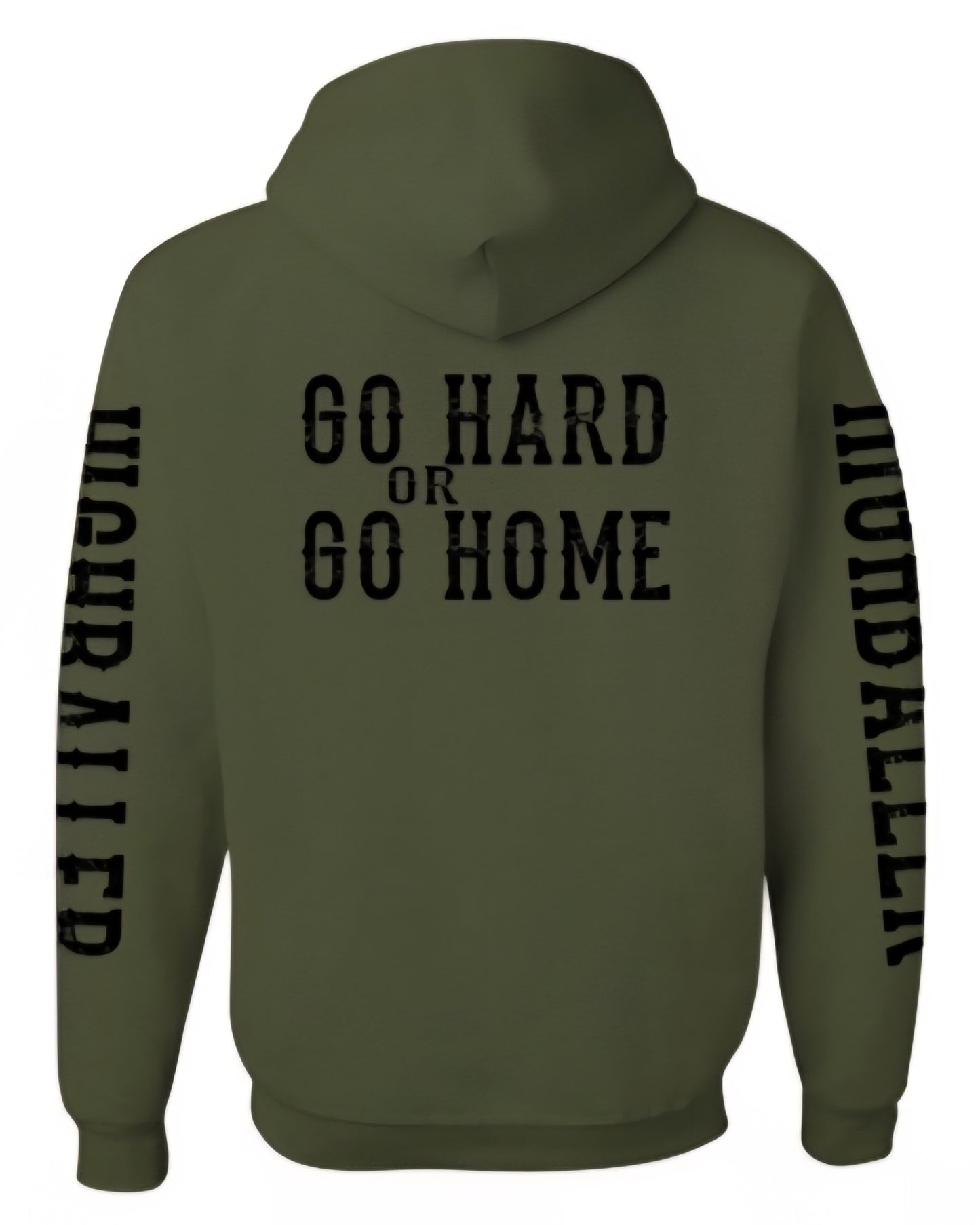 Hoodie signature vert militaire