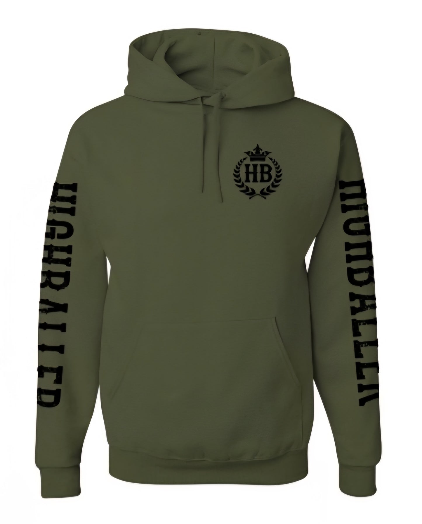 Hoodie signature vert militaire